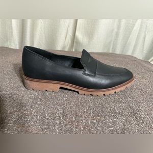 Lucky Brand Black Leather Loafers Size 10 M